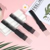Lift Teasing Combs with Metal Prong, 3 Pack Black Salon Teasing Back Combs Hair Styling Comb Lifting Fluffing Comb with Metal Pick Hair Picks for Women