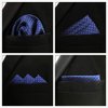 SHLAX&WING 5 Pieces Assorted Mens Silk Pocket Square Handkerchiefs Set Lot 24