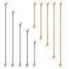 Necklace Extenders, 10Pcs Stainless Steel Gold Silver Necklace Bracelet Anklet Extension Chains with Lobster Clasps and Closures for Jewelry Making