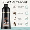Instant Blonde Brown Hair Shampoo for Dark Hair - Herbal Coconut Hair Color Shampoo for Women & Men,16.90 FL OZ Brown Hair Dye Shampoo Easy to Use & long lasting Color Shampoo Hair Dye (Blonde Brown)