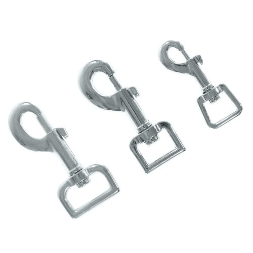 Paracord Swivel Snap Hook with Silver Finish – Choose from 5/8”, 3/4", and 1” Size – Packs of 5, 10 and 20 – Perfect for Paracord Keychain, Lanyard, Pet Leash, and More