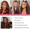 Brown Lace Front Wigs Human Hair Body Wave 13x4 HD Lace Frontal Wig Human Hair Pre Plucked with Baby Hair 180 Density Brown Human Hair Wigs for Women 28 Inch