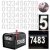 Reflective Mailbox Numbers Sticker Decal Die Cut Classic Style Vinyl Waterproof Number Self Adhesive 5 Sets (3" x 5 set) for Signs, Door, Cars, Trucks, Home, Business, Address Number (3inch, 5 sets)
