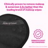 The Original MakeUp Eraser Mini PRO 5-pack, Erase All Makeup With Just Water, Including Waterproof Mascara, Eyeliner, Foundation, Lipstick, Sunscreen and More! Chic Black, 5ct.