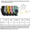 LIFECT Freedom Workout Gloves, Knuckle Weight Lifting Shorty Fingerless Gloves with Curved Open Back, for Powerlifting, Gym, Women and Men (Black, Small)