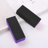 SKYPIA Nail Buffer 3 Sided Blocks Sanding Buffing Grinding Polisher File Shine Nail Art Pedicure Manicure Tool Acrylic Nail Kit Manicure Set Nail Buffer Block (2 PCS) (Purple)