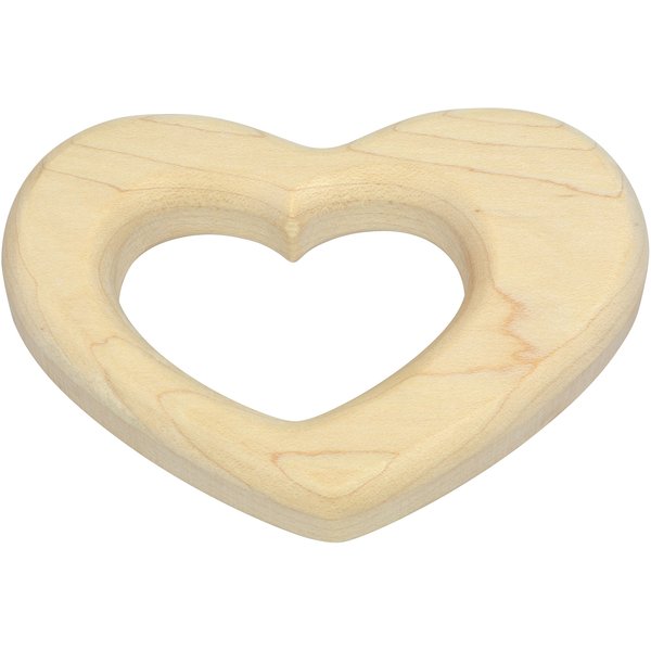 Heart Shaped Maple Teether - Made in USA
