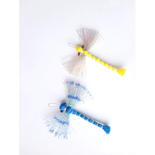 Cat Toy Teaser Wand Refill - Dragonfly Katfly Teaser Attachement - Yellow