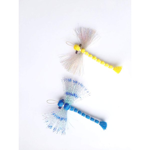 Cat Toy Teaser Wand Refill - Dragonfly Katfly Teaser Attachement - Yellow