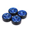GoolRC 4PCS/Set 1/10 Drift Car Tires Hard Tyre Replacement for Traxxas HSP Tamiya HPI Kyosho On-Road Drifting Car (Blue)