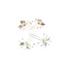 4Pcs Gold Silver Color Leaf Hair Pins Rhinestone Pearl Hair Comb Leaf U Shape Hair Fork Hair Accessory for Women Girls