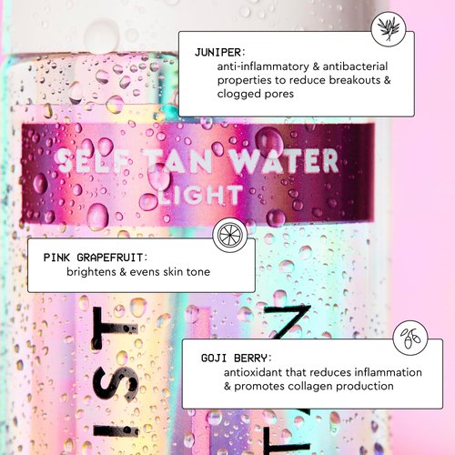 Tanologist Express Self Tan Water - Self Tanner for Face & Body, Medium - Bronzing Mist - Hydrating Tanning Mist, Natural Ingredients & Vegan - 6.78 Fl Oz