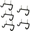 Menecor 5PCS Pegboard Drill Holder Pegboard Double Hooks Drill Hook for Drill,Accessories Bag,Other Power Tools etc