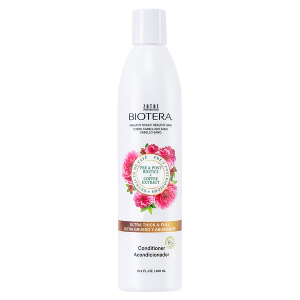 Biotera Ultra Thick & Full Volumizing Conditioner | Increases Volume to Fine, Limp Hair | Microbiome Friendly | Vegan & Cruelty Free | Paraben Free | Color-Safe | 15.2 Fl Oz