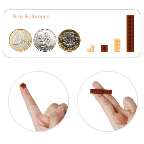 Larcele Cat Micro Building Blocks Animal Set, DIY Mini 3D Building Toy Bricks,1191pcs KLJM-05 (Cat, Model1979)