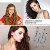 48 Pieces Hair Perm Rods Short Cold Wave Rods Plastic Perming Rods Hair Curling Rollers Curlers with Steel Pintail Comb Rat Tail Comb for Hairdressing Styling Supplies (Gray, 0.59 Inch)