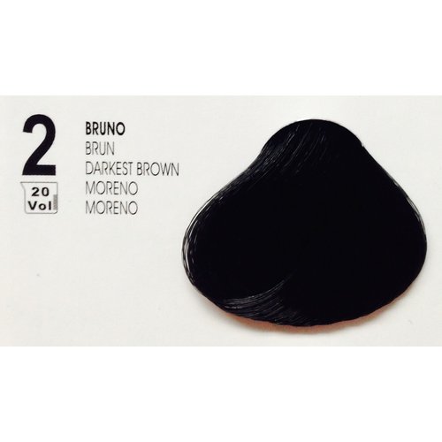 Goldcolor Permanent Hair Color with Keratin and Morocco Oil (2 Darkest Brown)