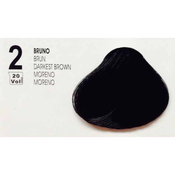 Goldcolor Permanent Hair Color with Keratin and Morocco Oil (2 Darkest Brown)