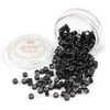 2 Bottles, 200Pcs Beads Silicone Aluminium Micro Nano Rings 5.0x3.0x3.0 mm Lined For I Tip/Nano Hair Extensions Tool Beads (Black Color)