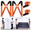 HQQNUO Moving Straps, 2-Person Shoulder Lifting and Moving System for Appliances, Furniture, Mattresses or Heavy Objects up to 800 Pounds (Orange)