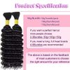 Human Braiding Hair 18 Inch 2 Bundles 100g Deep Wave Bulk Human Hair for Braiding No Weft 10A Brazilian Virgin Curly Human Hair Extensions for Boho Braids Wet and Wavy Human Hair for Micro braiding