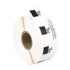 HOUSELABELS Compatible with DK-1218 Replacement Roll for Brother QL Label Printers; 1,000 Round Labels; 1" (25.4mm) Diameter with 2 Reusable CARTRIDGES - 1 Roll