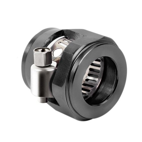 10AN Hose Pipe Clamps,5PCS Hose Finisher Clamp with Screw Band,Black Hose Connectorsfor Fuel/Oil/Diesel/Gas/Air and Water rubber Hose Tube