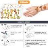 116 PCS Giraffe Face Temporary Tattoos Sticker Wild Jungle Animal Giraffe Birthday Party Decorations Supplies Favors Gifts Baby Shower Boys Girls Zoo Cute Fake Tattoo School Reward Themed