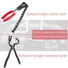 Exhaust Pipe Cutter Tool and Hanger Removal Pliers - Effortlessly Cut and Disassemble Exhaust Pipes - Perfect for Auto Repair