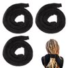 COMNICO Spiral Lock Hair Tie Dreadlock Accessory, 3 Pcs Long Dreadlock Hair Tie Ponytail Holders Bendable Dread Bands Hair Accessories for Women Men Long Thick Curly Hair