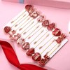 10/16PCS Valentine’s Day Hair Clips for Women Glitter Love Heart Hair Clips Sweet XOXO Bobby Hairpins Costume Party Valentine’s Day Accessory Gifts for Her