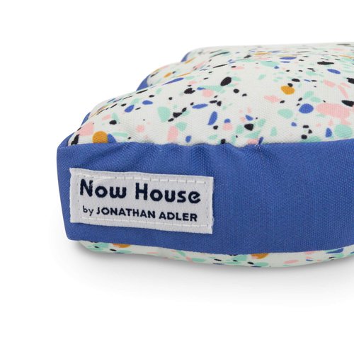 Now House for Pets by Jonathan Adler Canvas Terrazzo Elephant Chew Toy | Adorable Animal Fabric Chew Toy for Dogs, Great Addition to Your Dog Toy Bin or Dog Toy Basket (FF13150)