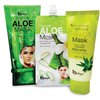 Saplaya Peel Off Face Mask Aloe Or Charcoal For Blackheads Purifies Skin, Cleans Dirt Pores