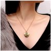 Olbye Medallion Pendant Necklace Gold Map Necklace Choker Minimalist Necklace Jewelry for Women and Girls