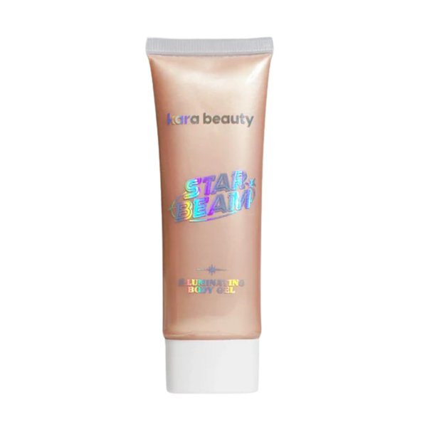 STARBEAM Illuminating Body Gel for Face & Body - Pink Glitter Gel with Argan Oil - Festival Body Glitter & Hydrating Shine - Perfect for Rave Outfits for Women, and Festival Looks (Moonbeam)