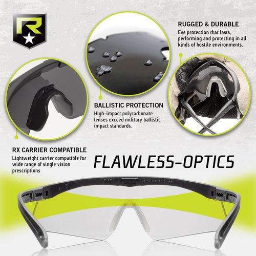 Revision Military Sawfly Eyewear Essential Kit -– Anti-Fog, Tactical Military Ballistic and Eye Protection Glasses