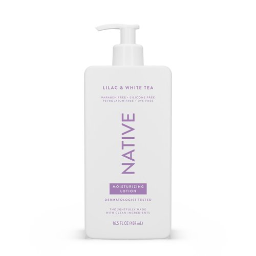 Native Body Lotion Contains Naturally Derived Plant-Based Moisturizers for Women and Men | Restores Dry Skin, Lilac & Rose, 16.5 fl oz