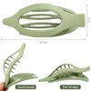 CHANDAT Flat Hair Clips 6 pcs Lay Down Claw Clips French Concord Hair Clips for Thick Hair Alligator Hair Clips for Thin Hair Duck Bill Hair Barrettes Hair Accessories for Women - Light