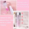TIRDET Magic Color Changing Lip Oil, Warm Change Hydrating Color Changing Lip Gloss, Big Brush Color Changing Lip Oil, Lip Oil Color Changing, Lip Changing Oil Fresh Texture Long Lasting Shimmery