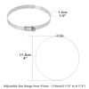 Selizo 12Pcs Hose Clamps, 4 Inch Hose Clamp 304 Stainless Steel Hose Clamps Duct Clamp Worm Gear Adjustable 91-114mm Hose Clamp, Fuel Line Clamp for Plumbing, Automotive and Mechanical Applications