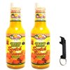 Carib Jamaican Yellow Crushed Scotch Bonnet Peppers 5oz Pack of 2 Sealed with ODatzGood and Keychain Bottle Opener (Pack of 2)