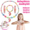 BEKALERZ Jewelry Toys-for-Girls,Toddler Girls Toys Age 6-8,Lovely Rings Kids-Toys for 3 4 5 6 7 8 9 10 Year Old Girls,Play Jewelry Princess Toys for Dress Up,Easter Birthday Unicorns-Gifts-for-Girls