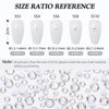 Meibite Crystal Clear Flatback Rhinestones, Glass Rhinestones for Nail Art and Craft, Glue Fix, Loose Crystal Gemstones(Crystal, SS10, 1440pcs, 2.7-2.8mm)