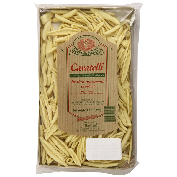 Rustichella D' Abruzzo Cavatelli Durum Wheat Pasta in Tray, 8.8 Ounce