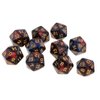 Yiotfandoll 10PCS Polyhedral Dice D20 Dice 20mm Acrylic 20 Sided Dice Game Dice for RPG MTG DND Dice Table Games (Red Blue)