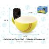 MAX'IS Creations The Softball Mug with a Glove Ceramic Big Funny Coffee Mug, Cereal Soup Bowl, Softball Sports Coach Mom Gifts for Team Kids Girls 8-12 12-14 for Softball Players, 16oz