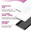 Availey 60 Pack Magnetic 'C' Channel Label Holders for Metal Racks and Shelves with Protective Films and Replacement Strips 3" x 1"