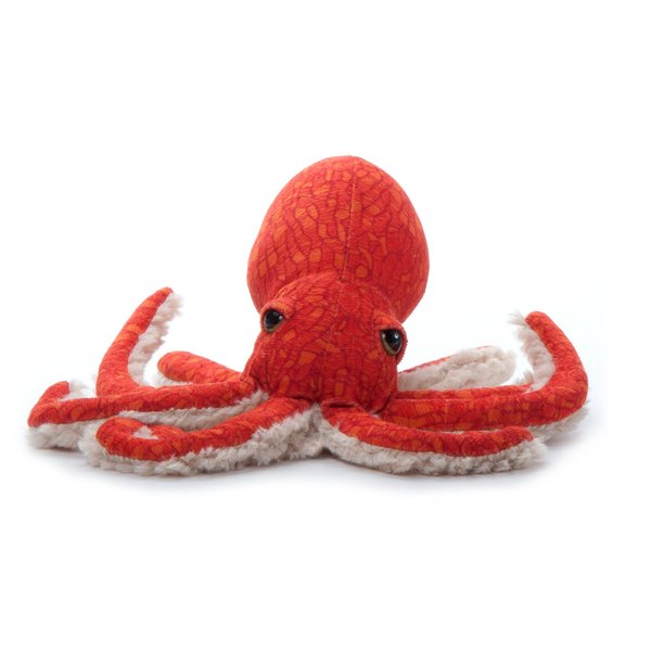 The Petting Zoo Pacific Red Octopus Stuffed Animal Plushie, Gifts for Kids, Wild Onez Sealife Animals, Octopus Plush Toy 8 inches