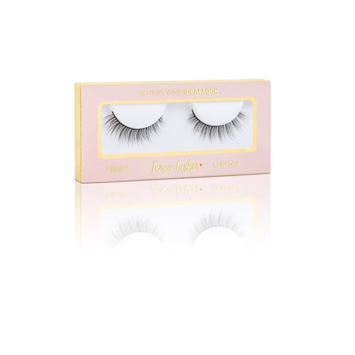 Icona Lashes False Eyelashes Pack - Fake Eyelashes Extensions - Soft, Fluffy Falsies with Tapered Ends & Professional-Grade Band - Handmade, Vegan, Reusable - Natural Black - Fairy Tale