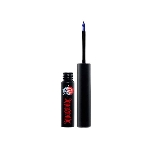 REINA REBELDE Bonita Bandera Liquid Eyeliner Bright Blue Black Rebel Eye Definer Liquid | Felt Tip, Water Resistant, Long Lasting | Cruelty Free & Vegan/Precise Application